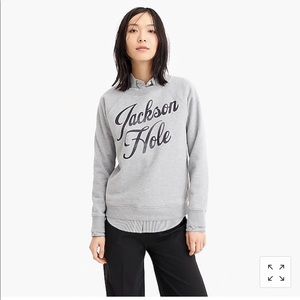 Details about / NEW WOMEN/'S XS J CREW JACKSON HOLE WYOMING DESTINATION SWEATSHIRT